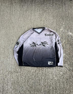 Vintage 90s Skull Graphic Faded Grunge Longsleeve (XL)