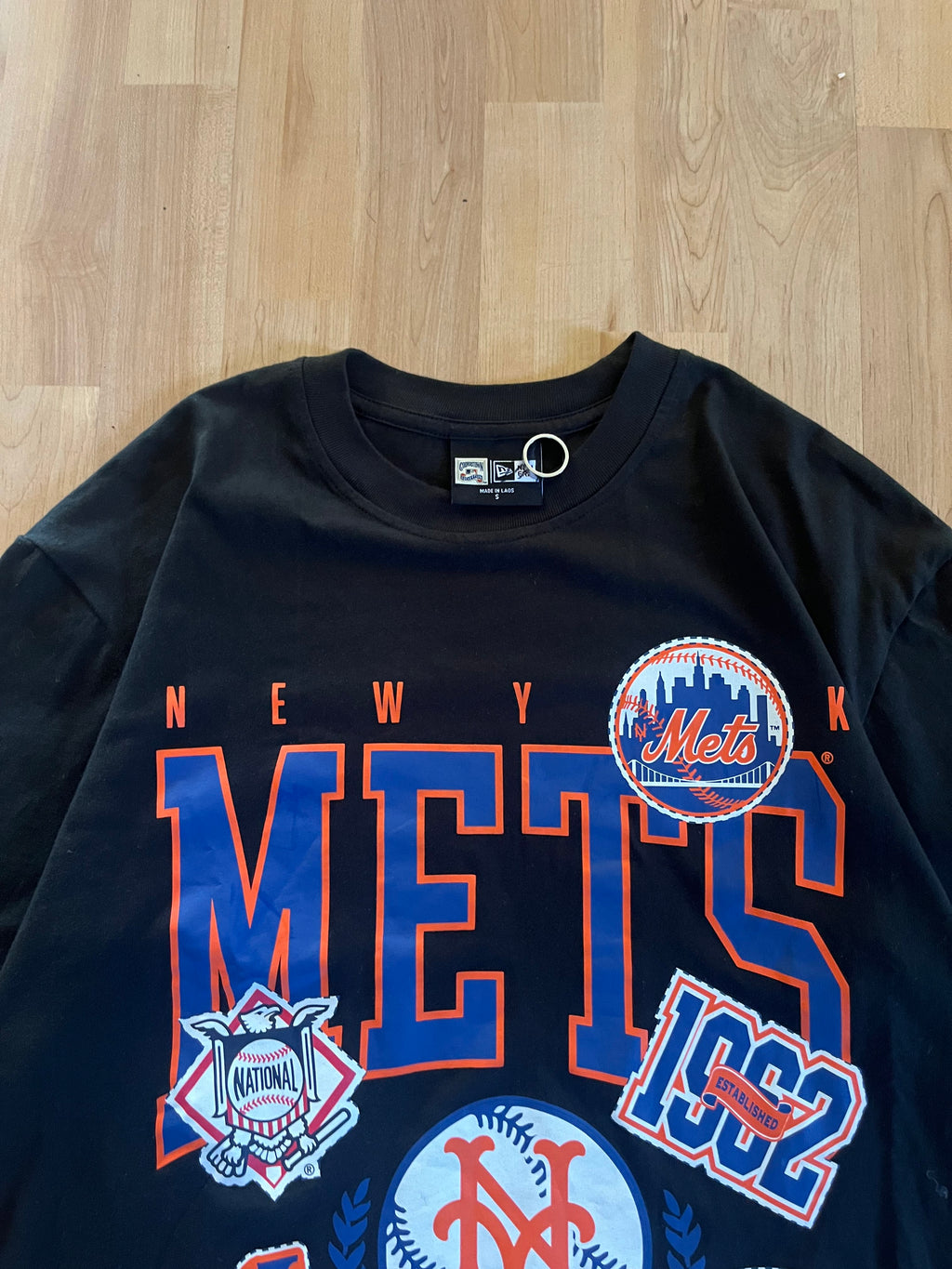 00s Black New York Mets World Series Champions Grapic T-Shirt (S)