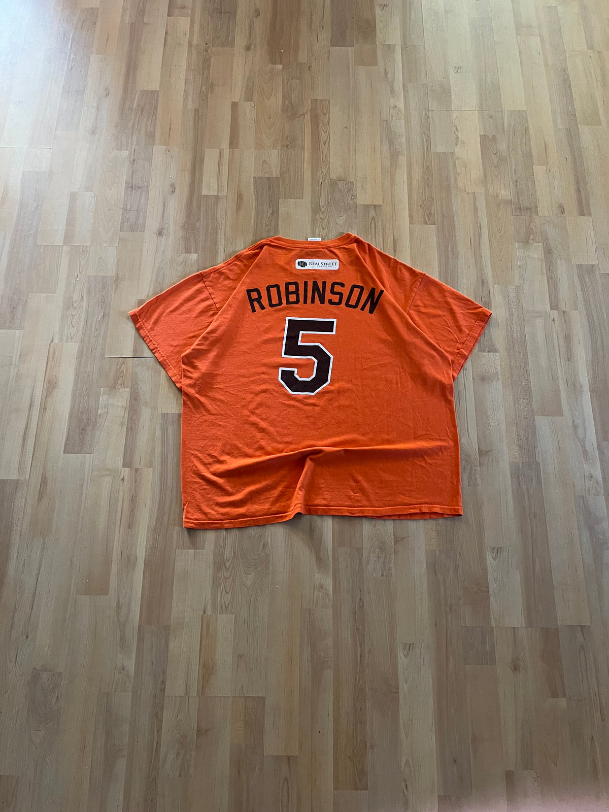 00s Orange Baltimore Orioles Brooks Robinson Retro Graphic T-Shirt (XL)