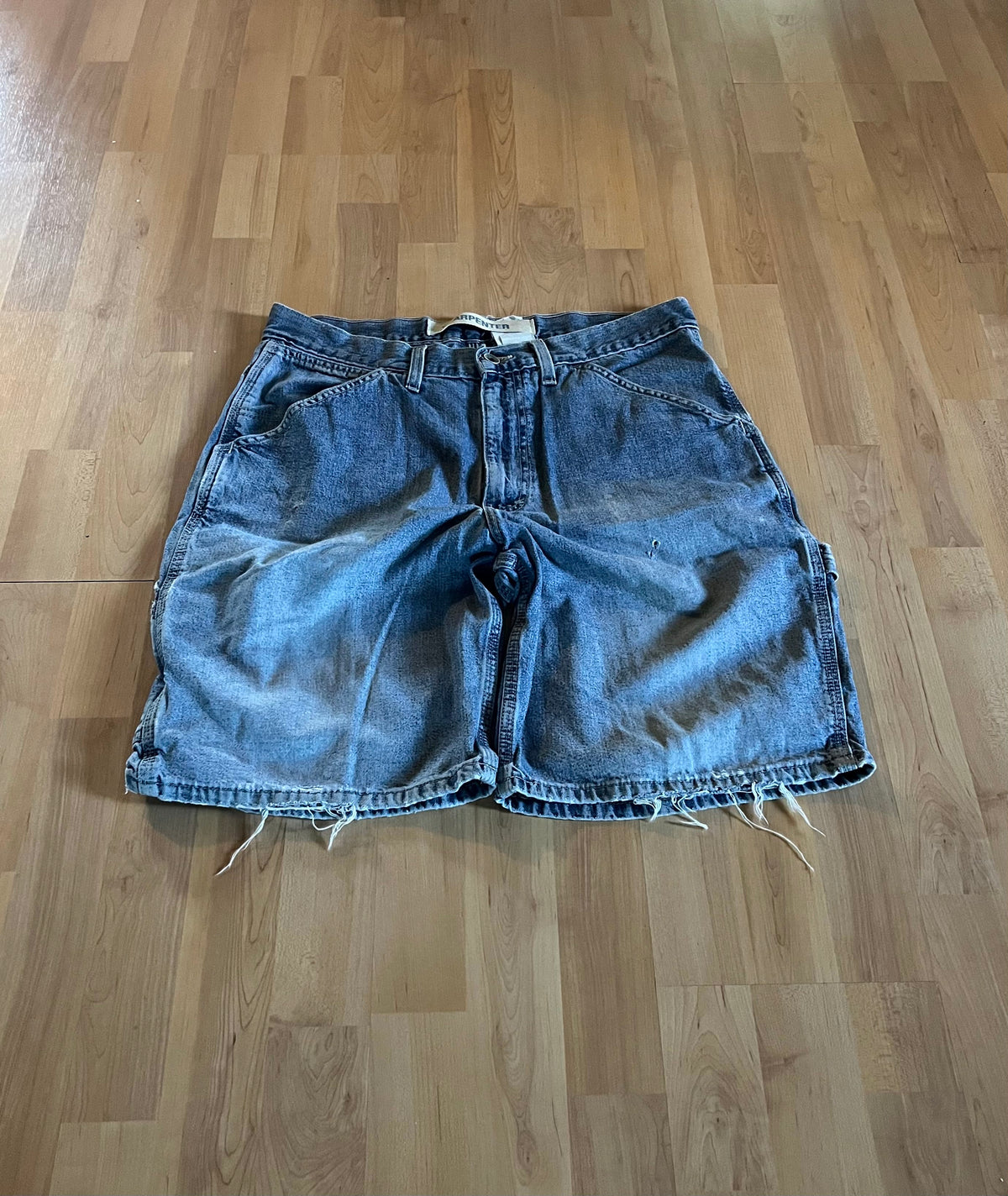 Y2K Blue Faded GAP Carpenter Jorts (W32)