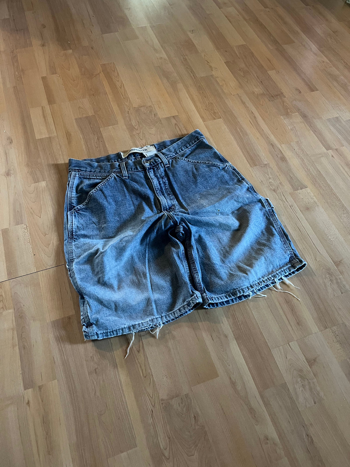 Y2K Blue Faded GAP Carpenter Jorts (W32)