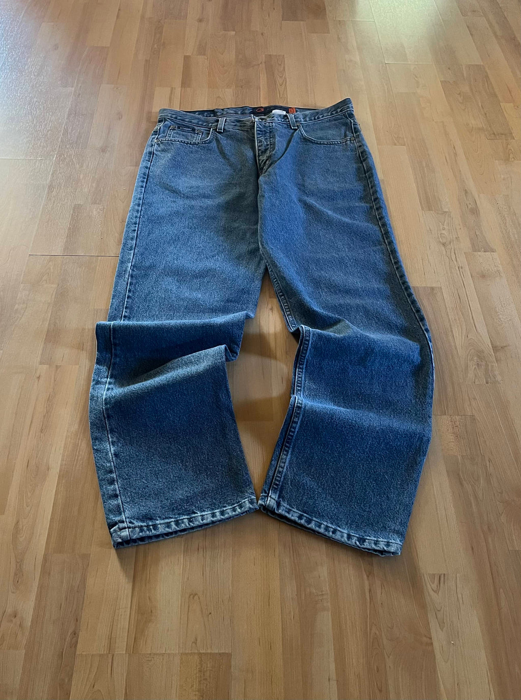 00s Blue Faded Bluenotes Baggy Denim Jeans (W36)