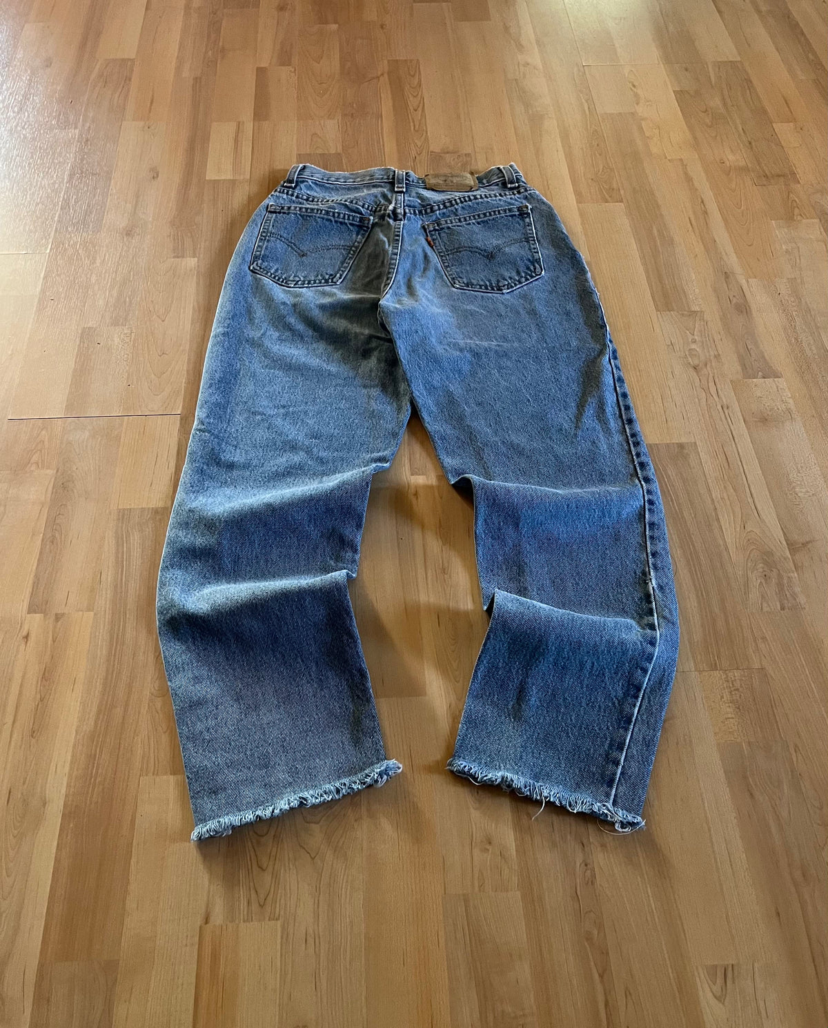 90s Blue Faded Levi's Orange Tab Baggy Denim Jeans (W27)