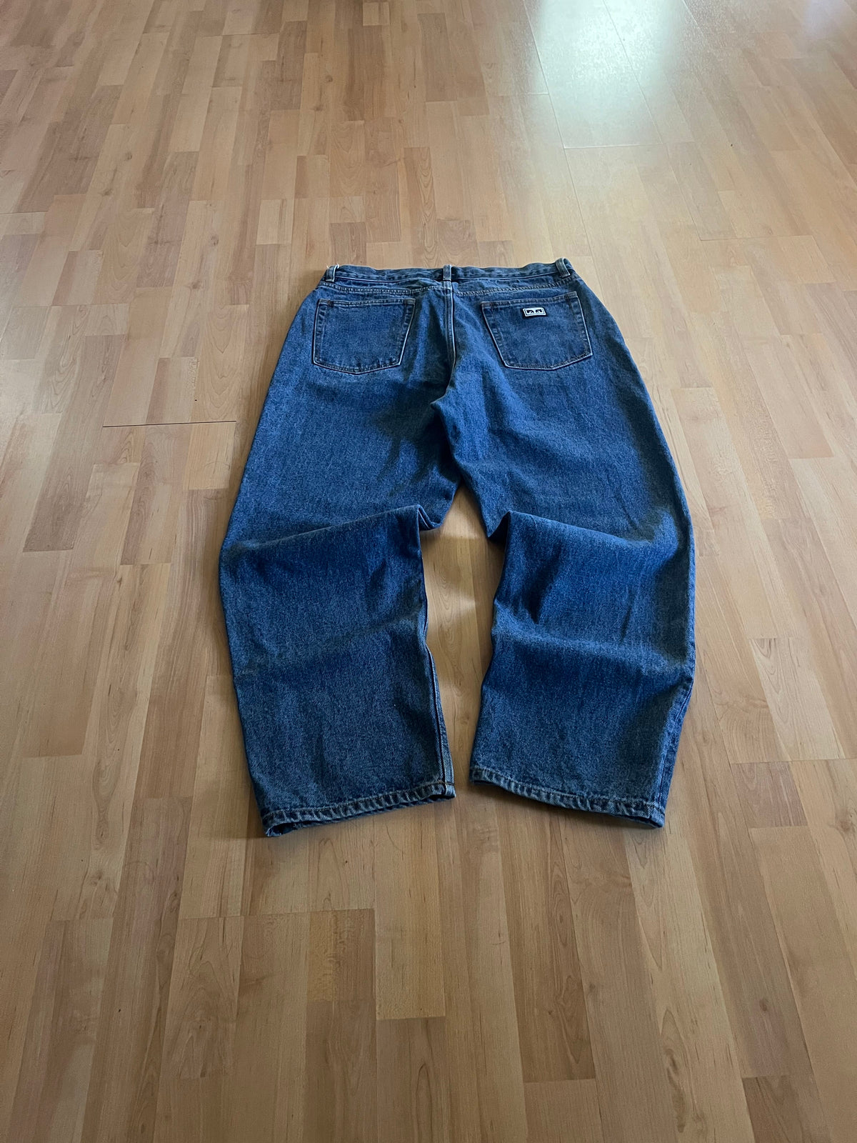 Y2K Blue OBEY Skatewear Baggy Denim Jeans (W32)