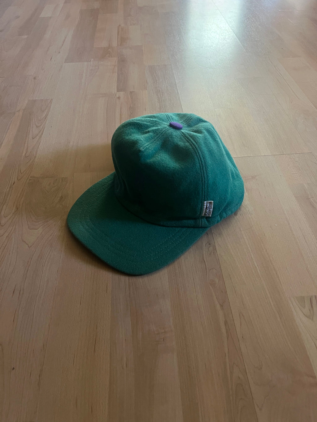 90s Retro Green & Purple Compte de Florence Wool Hat (7 1/2)