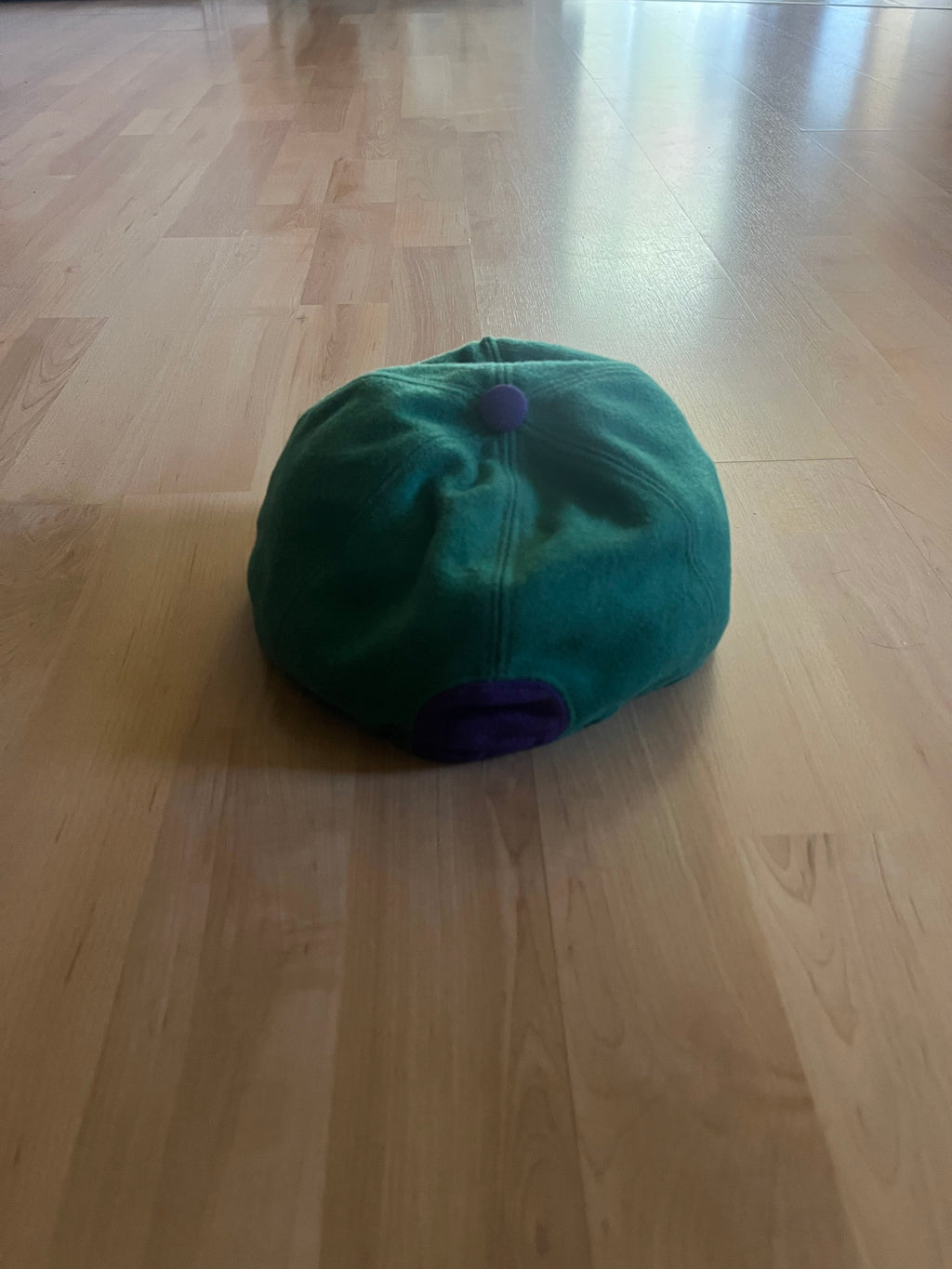 90s Retro Green & Purple Compte de Florence Wool Hat (7 1/2)
