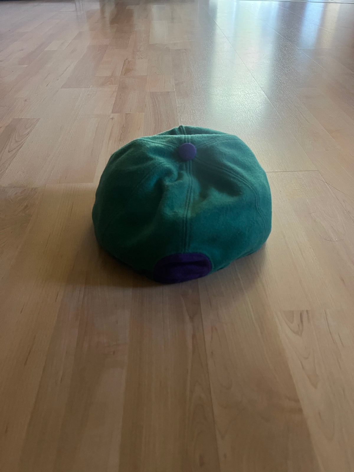 90s Retro Green & Purple Compte de Florence Wool Hat (7 1/2)