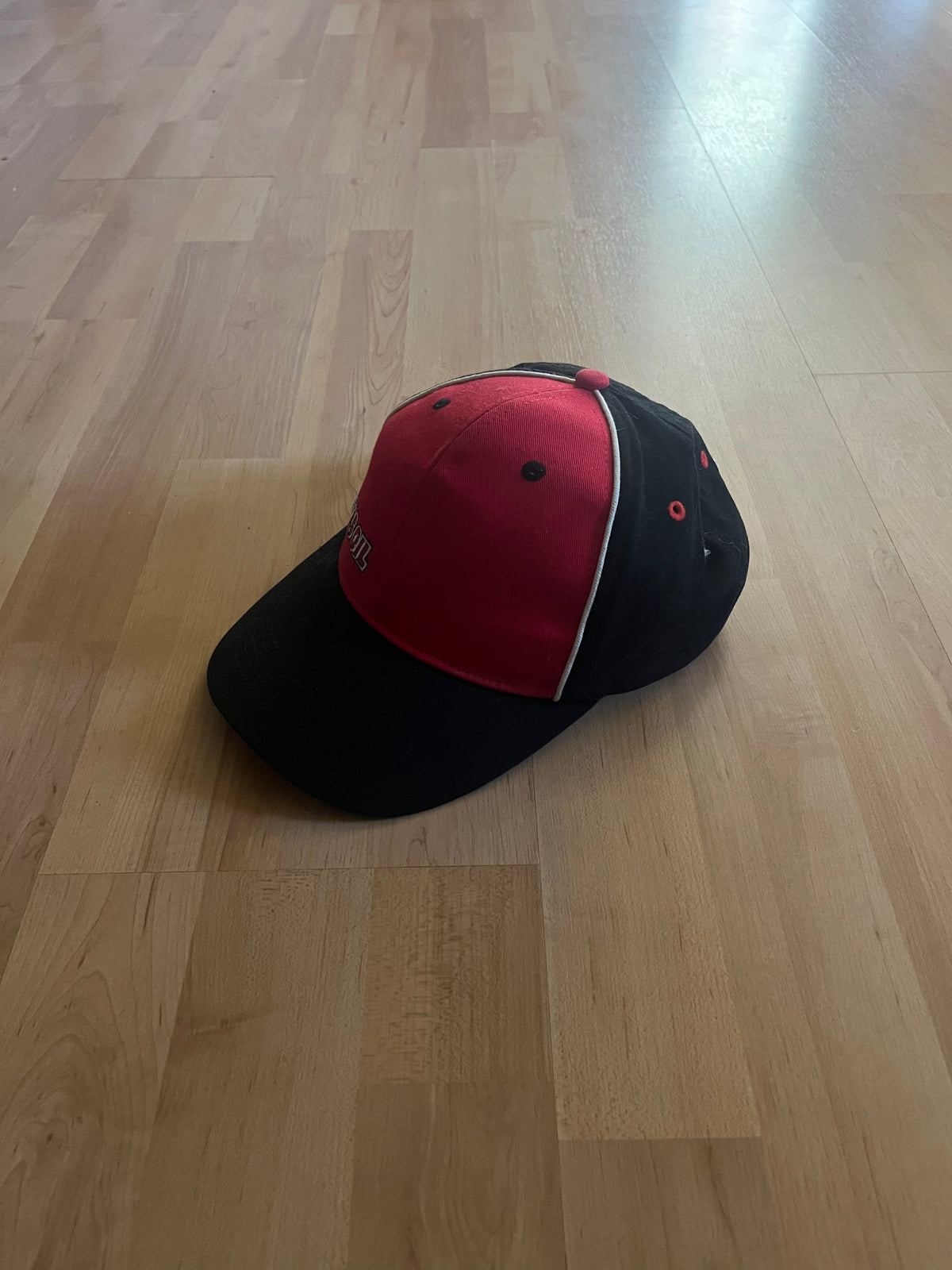 Y2K Lucas Oil Branded Colorblock Spellout Hat (OS)
