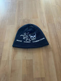 Y2K Navy Skull Embroidered West Coast Connection Beanie