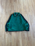00s Green & Black Chaps Heavyweight Quarter-Zip Fleece (L)