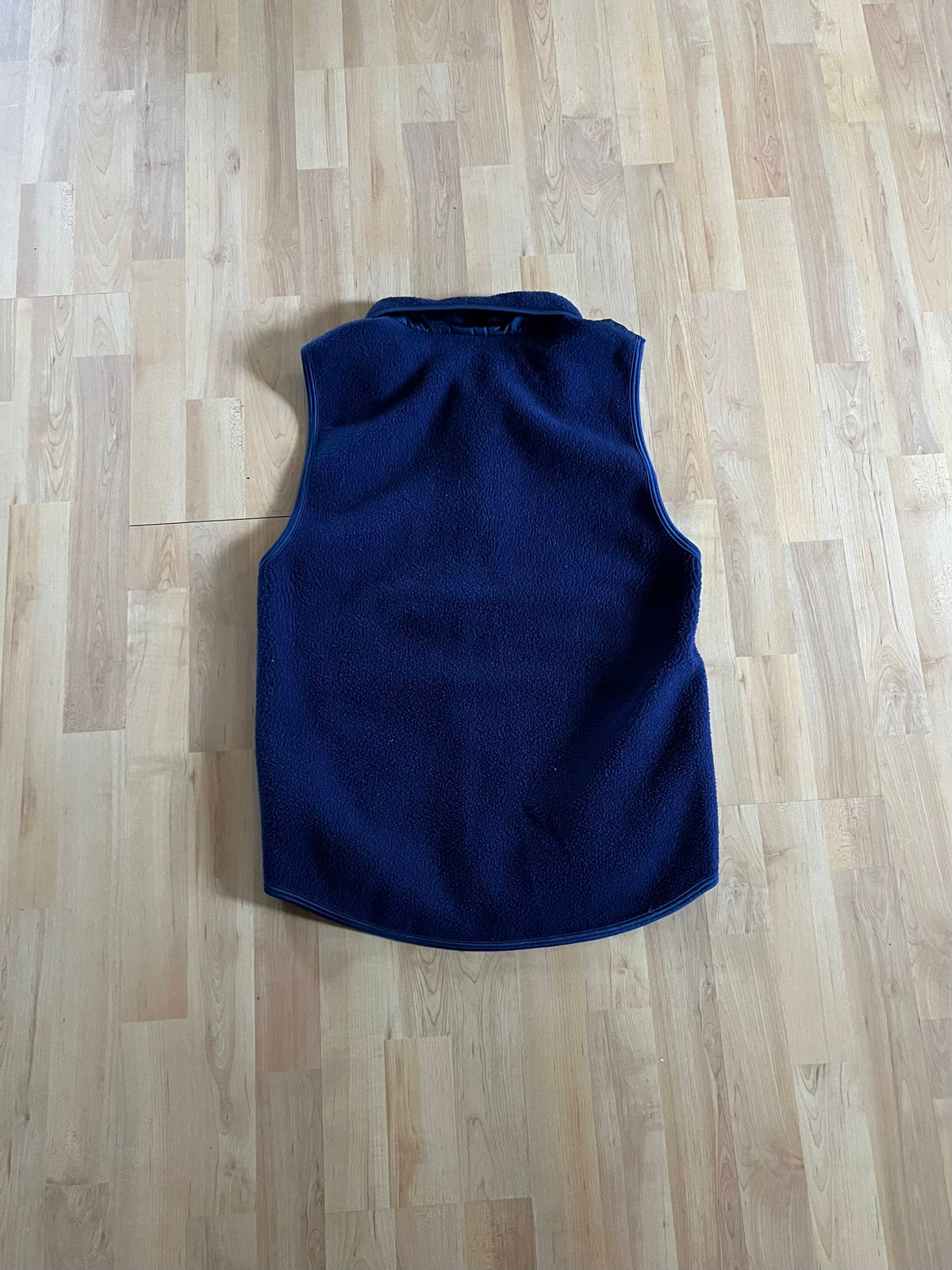 90s Navy Louis Garneau Heavyweight Zip-Up Fleece Vest (M)