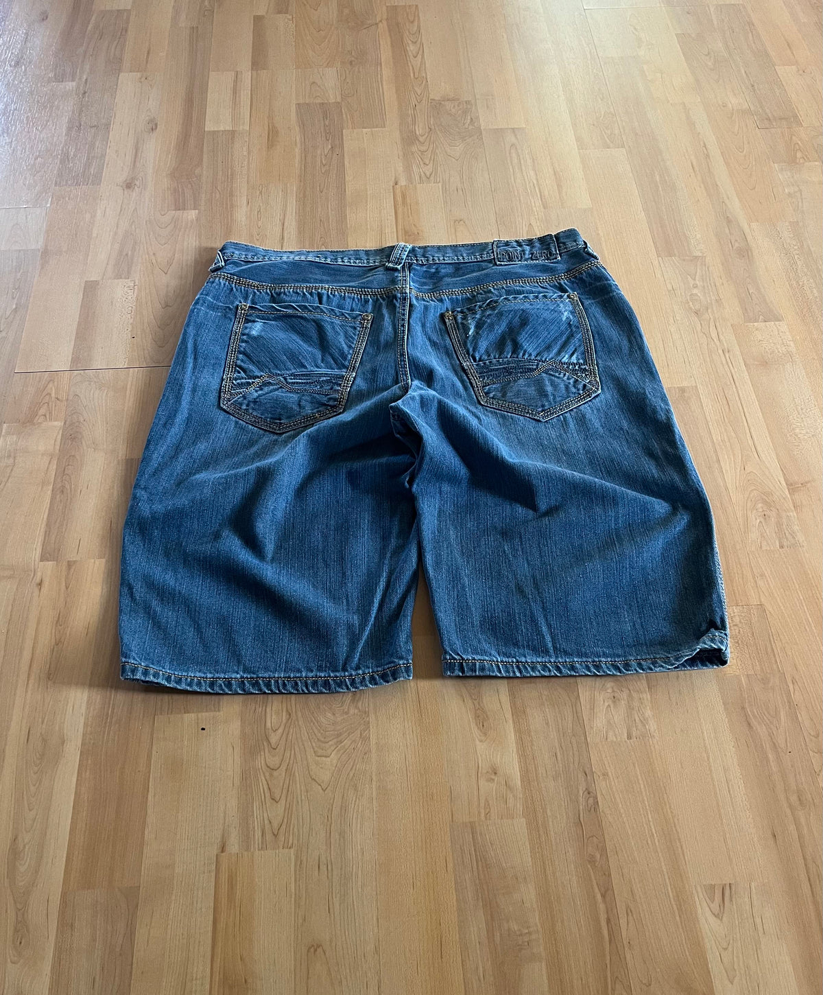 Y2K Blue Grunge Point Zero Baggy Jorts (W36)