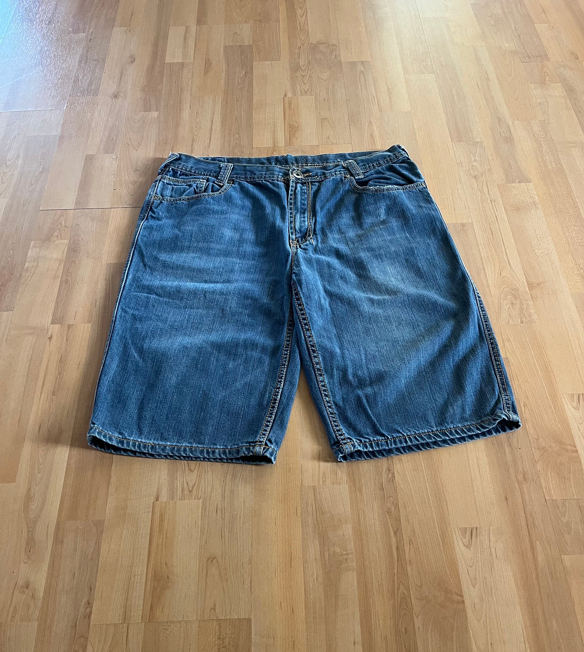 Y2K Blue Grunge Point Zero Baggy Jorts (W36)