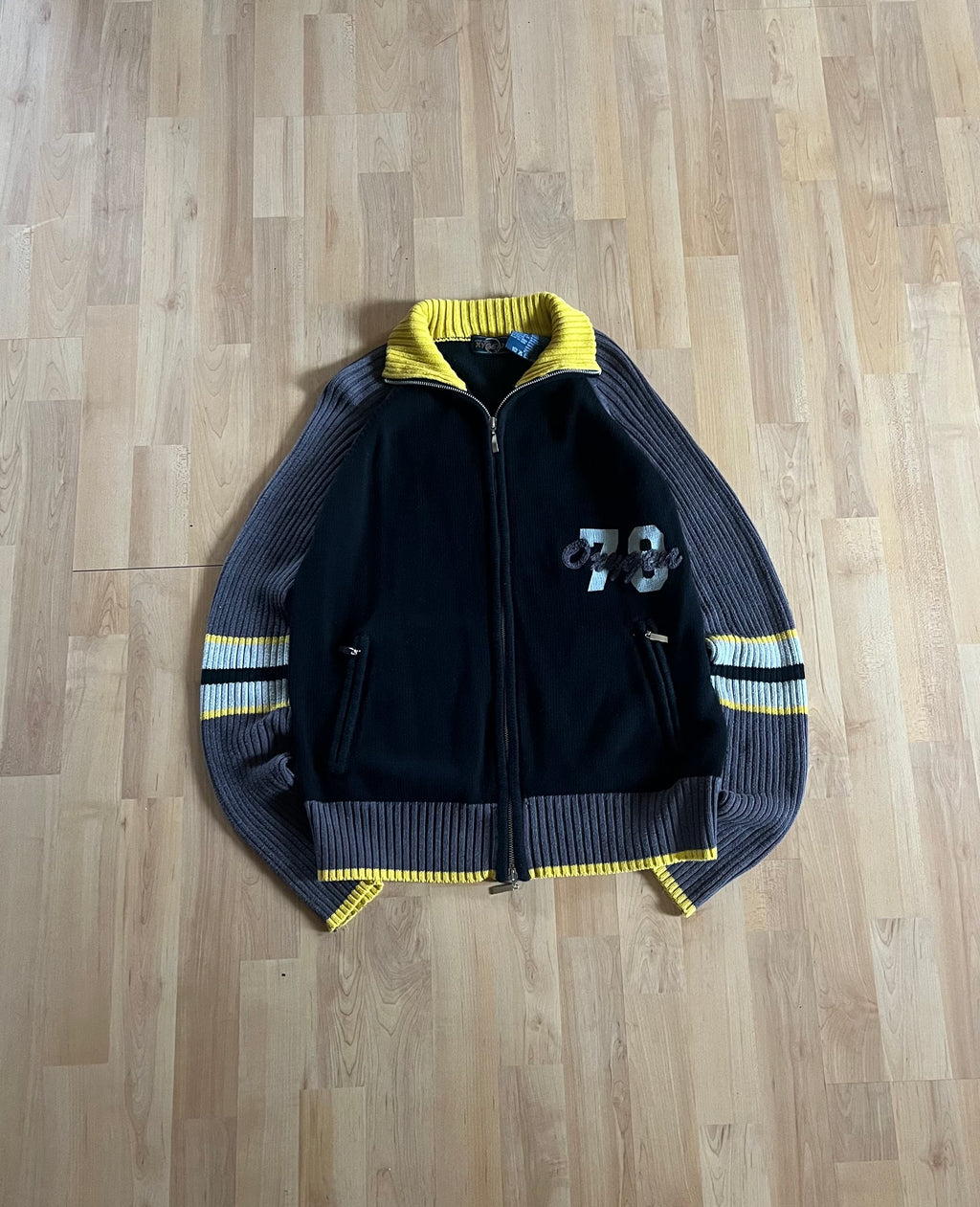 Y2K Oxygen "78" Full Zip Knit Track Jacket (S)