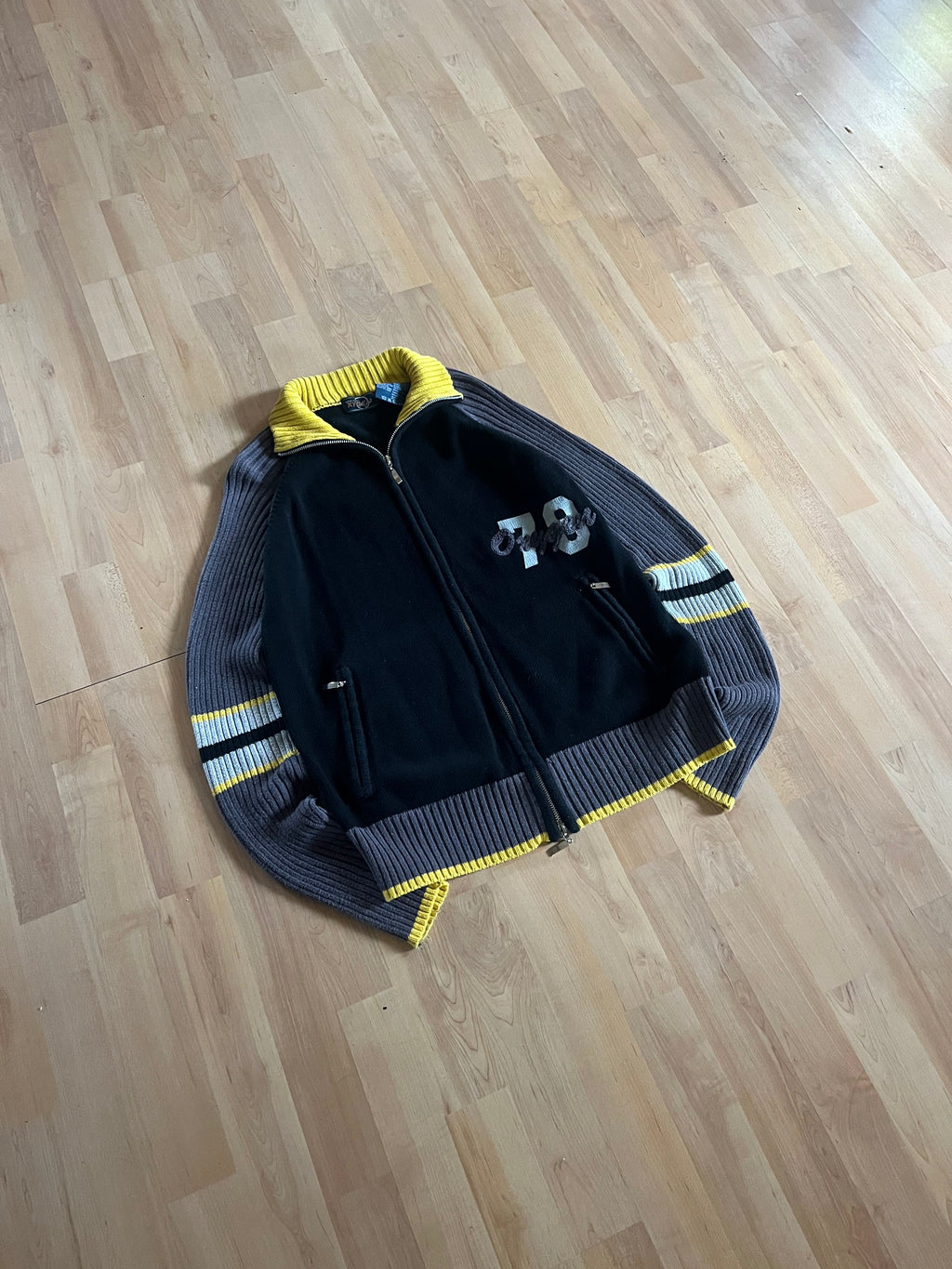 Y2K Oxygen "78" Full Zip Knit Track Jacket (S)