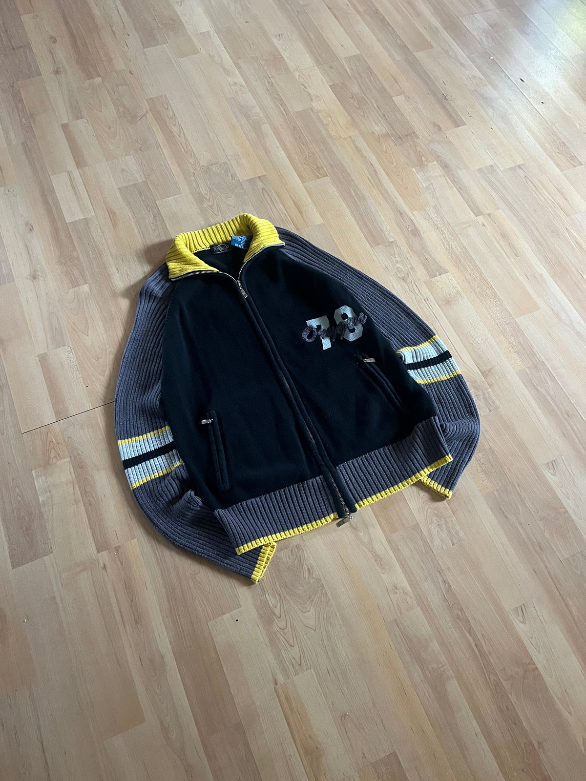 Y2K Oxygen "78" Full Zip Knit Track Jacket (S)
