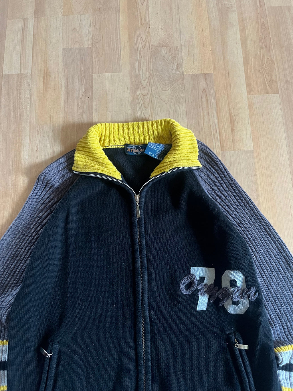 Y2K Oxygen "78" Full Zip Knit Track Jacket (S)