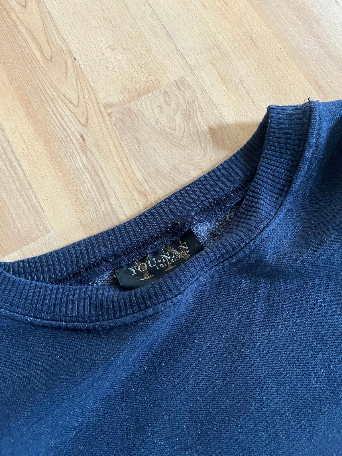 90s Navy Minimalist JD Collection Small Crewneck (S)