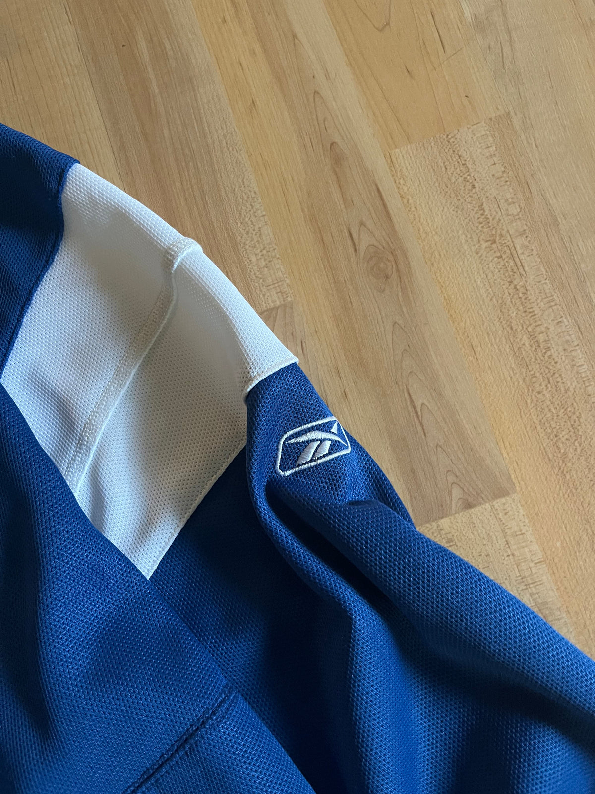 00s Blue & White Reebok NFL Indianapolis Colts Zip-Up Hoodie (XL)
