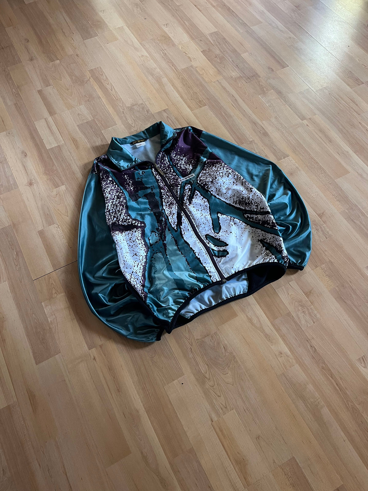 90s Louis Garneau Abstract Full Print Cycling Windbreaker (S)