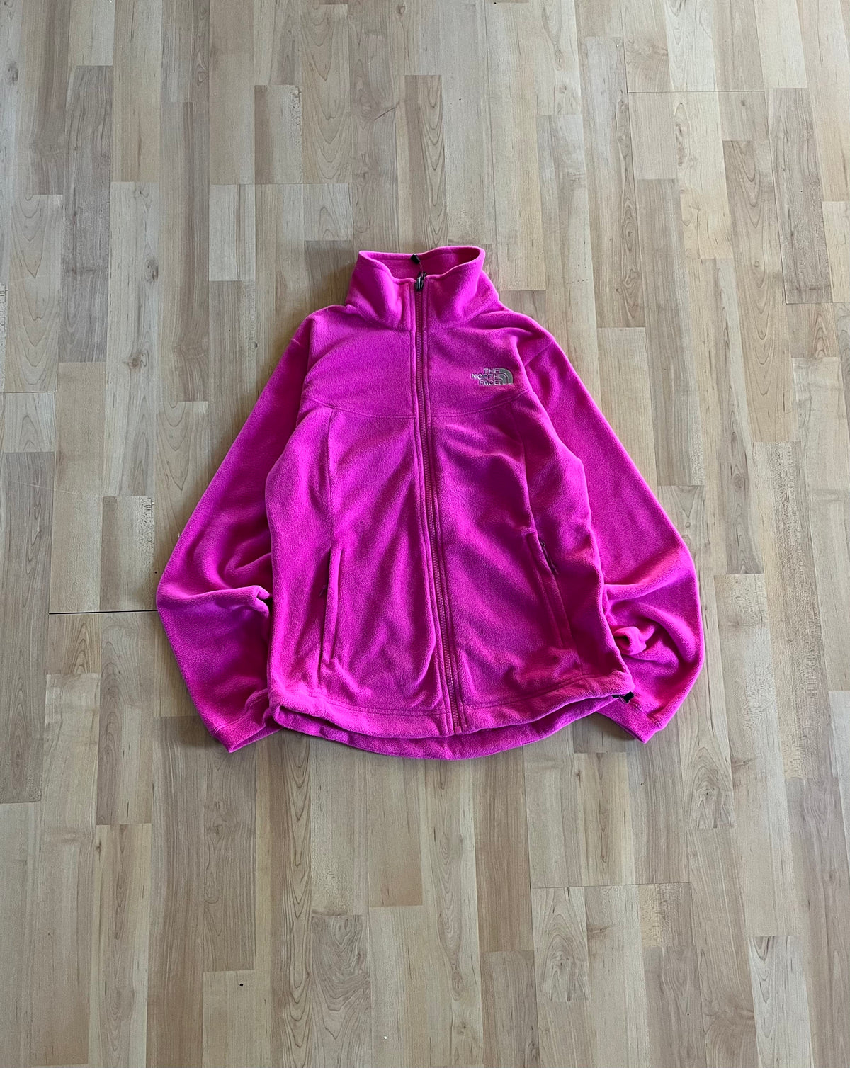 00s Pink The North Face Small Logo Zip-Up Fleece (S)