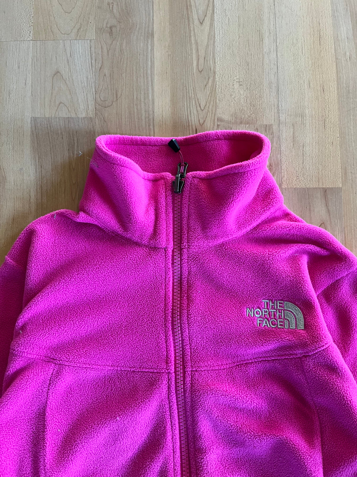 00s Pink The North Face Small Logo Zip-Up Fleece (S)