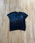 00s Black Boss Orange All Over Print Sea Sex and Sun Graphic V-Neck Tee (L)