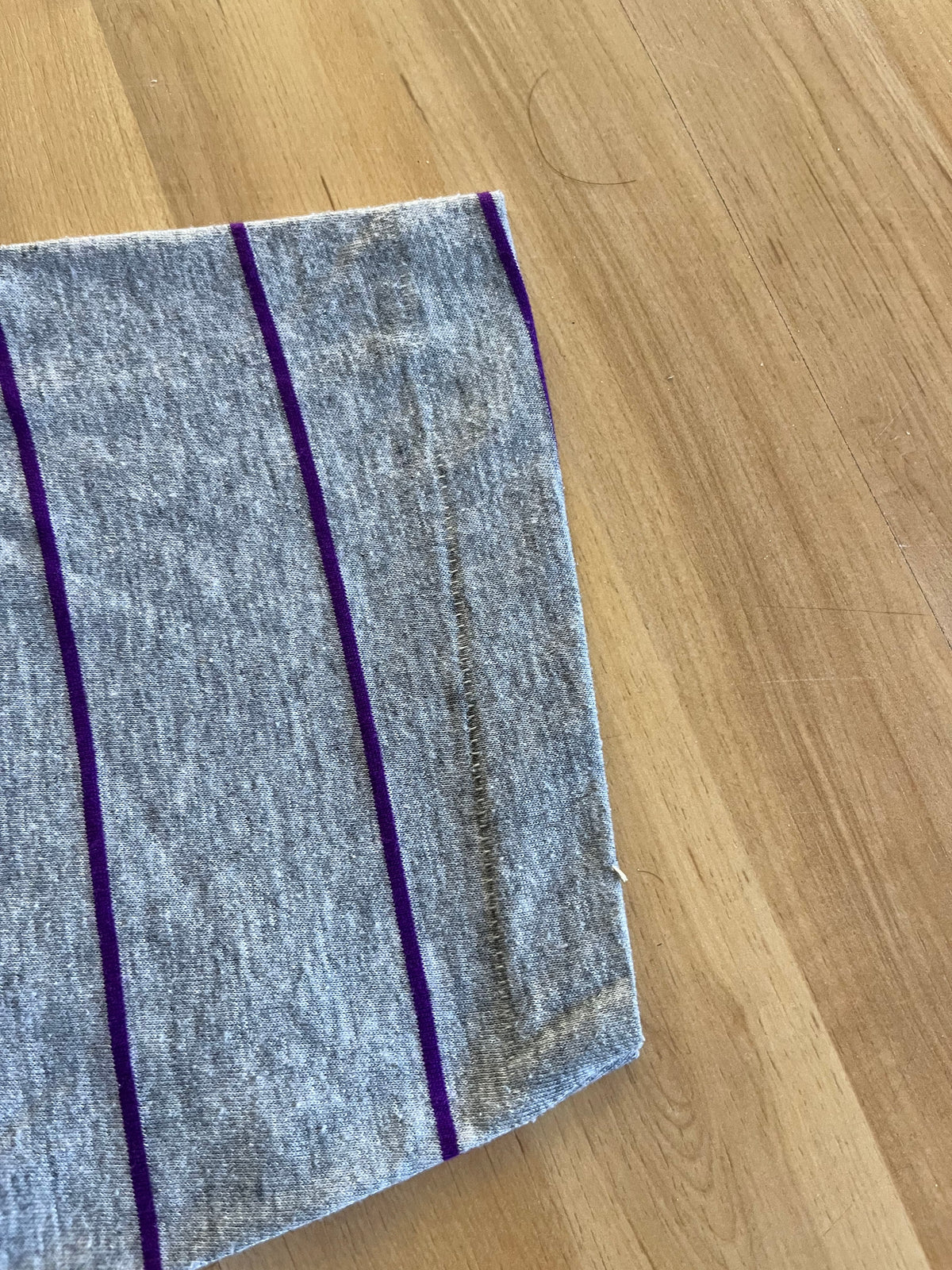 90s Grey & Purple Striped Fila Boca Chica Graphic T-Shirt ()