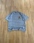 90s Grey & Purple Striped Fila Boca Chica Graphic T-Shirt ()