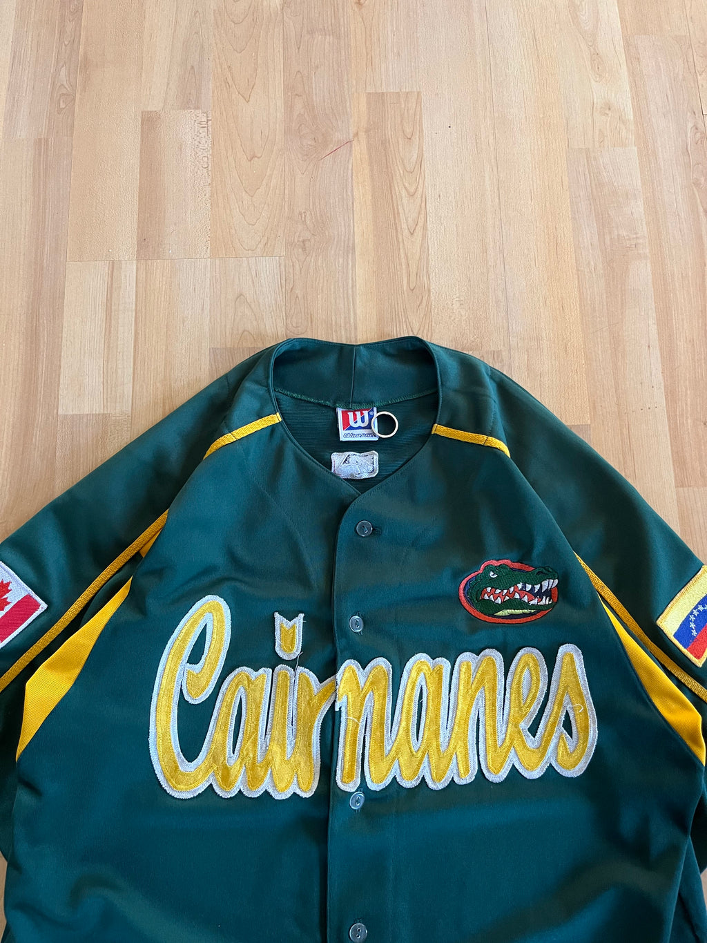 90s Forest Green Cairmanes Embroidered Baseball Jersey (XL)