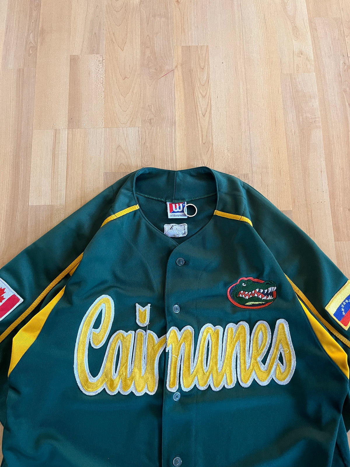 90s Forest Green Cairmanes Embroidered Baseball Jersey (XL)