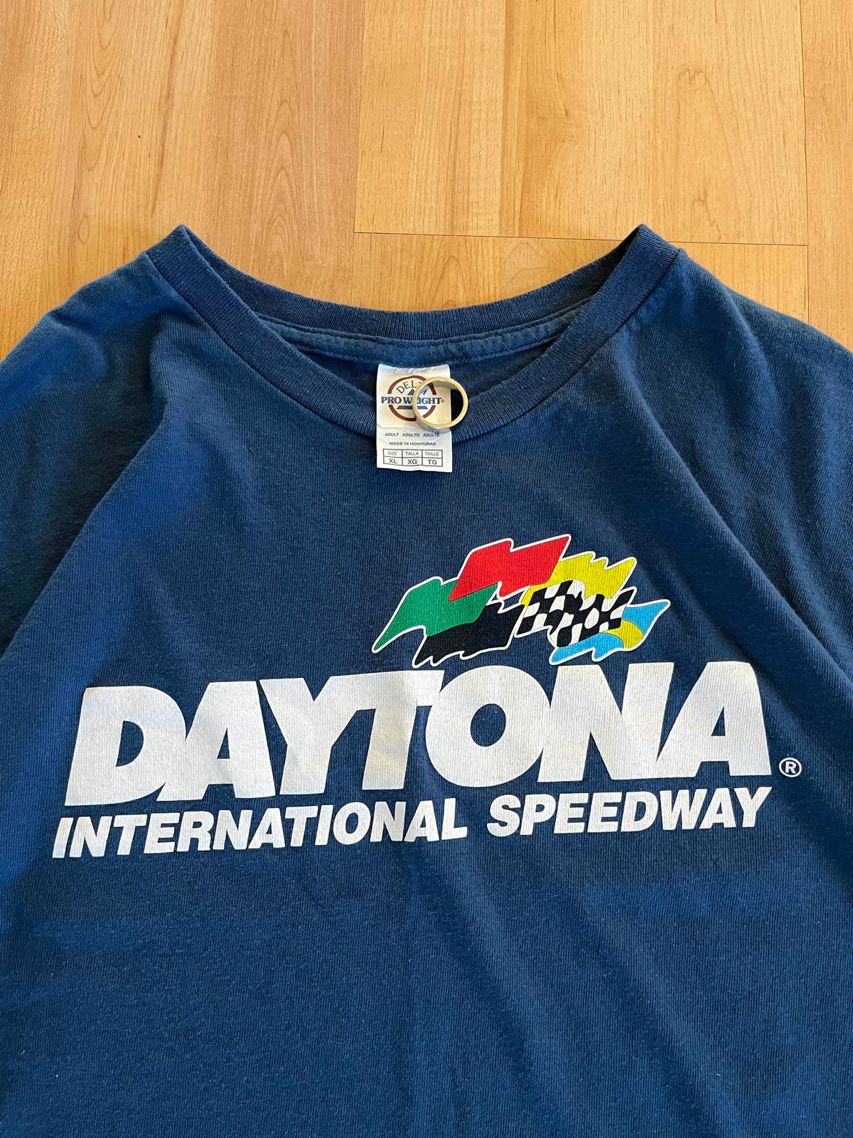 00s Navy Daytona International Speedway Heavyweight Graphic T-Shirt (L)