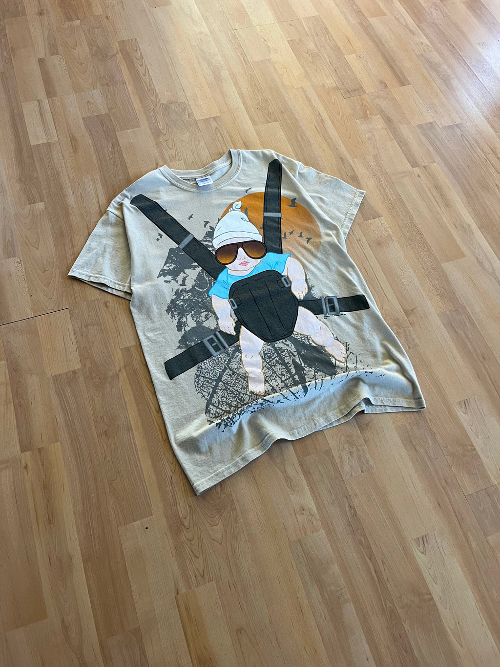 2013 Cream The Hangover Baby Sand Graphic T-Shirt (M)