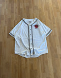 90s White & Black Piping Hard Rock Cafe Orlando Button-Up Shirt (XL)
