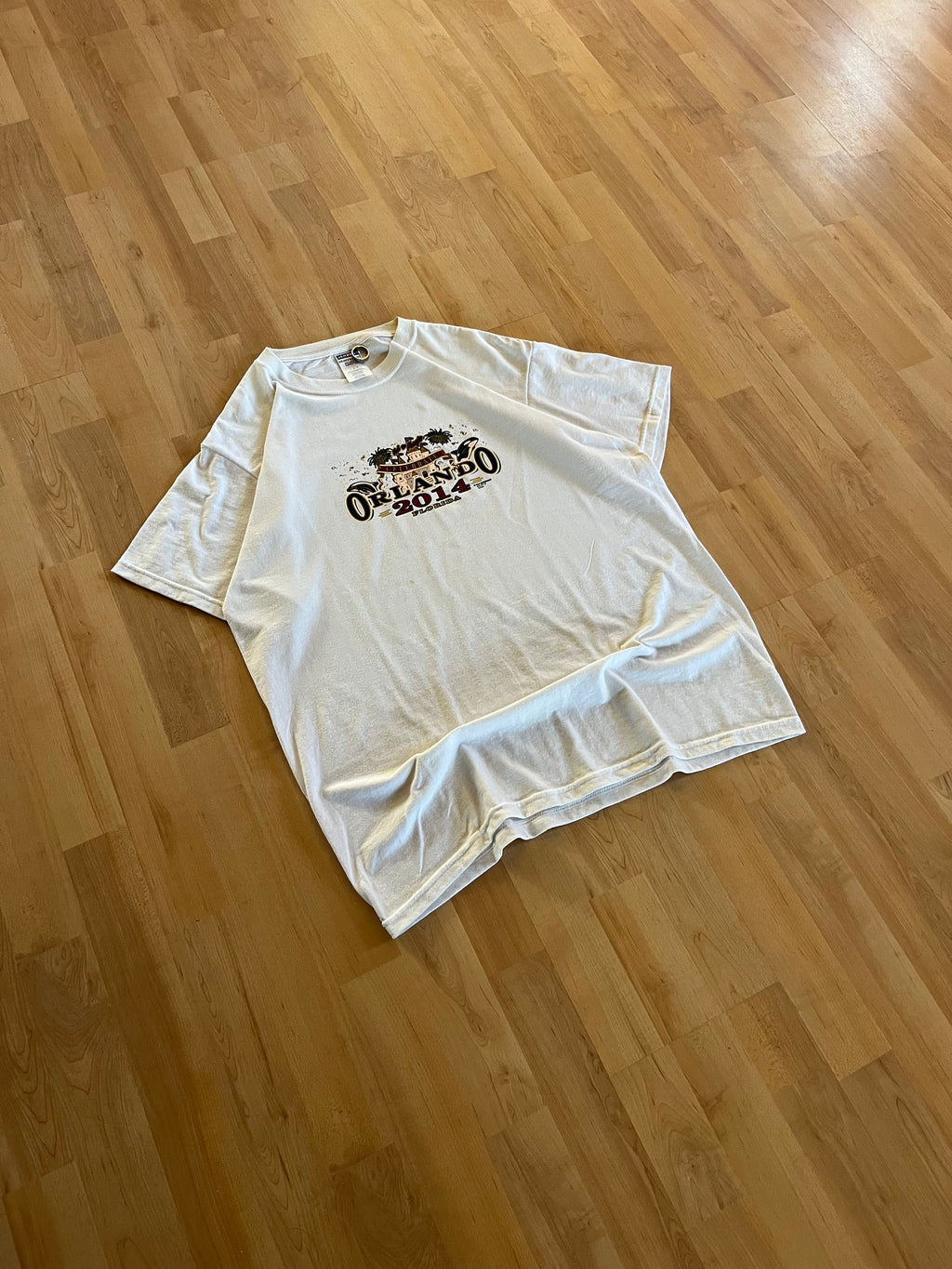 2014 White Heavyweight Orlando City Celebration Graphic T-Shirt (L)
