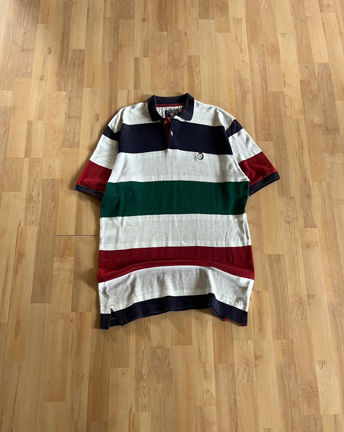90s Multicolor Heavyweight Striped Chaps - Ralph Lauren Polo Shirt (XL)