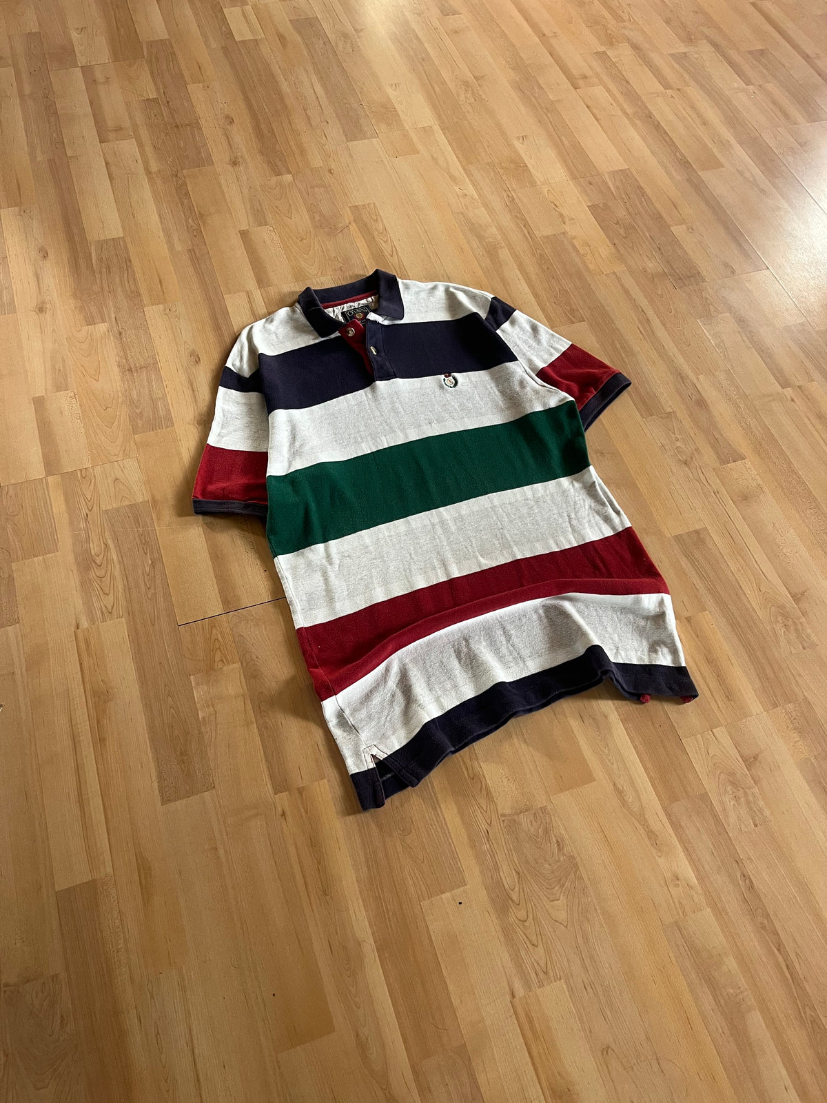 90s Multicolor Heavyweight Striped Chaps - Ralph Lauren Polo Shirt (XL)