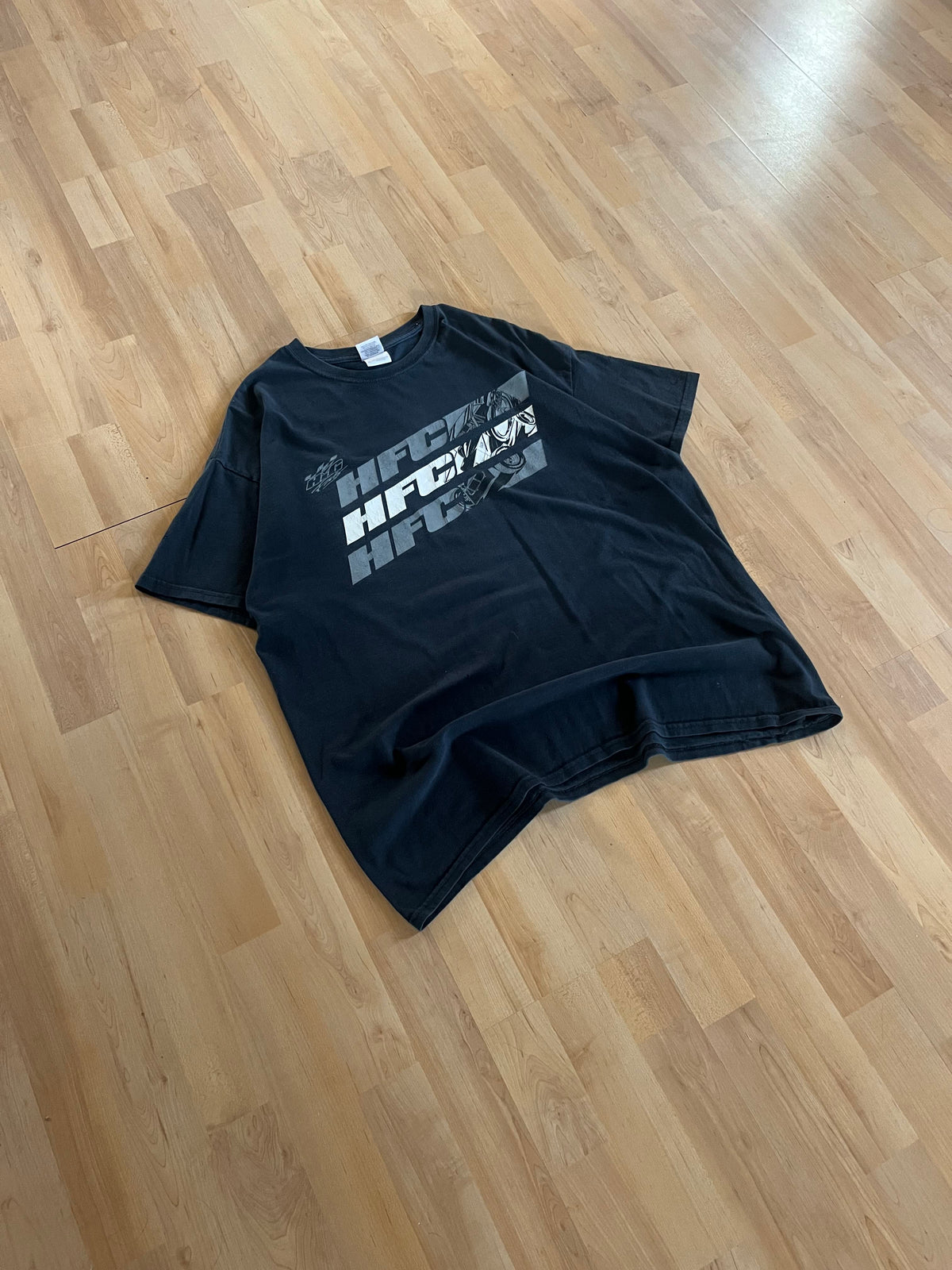 00s Black HFC Racing Heavyweight Graphic T-Shirt (L)