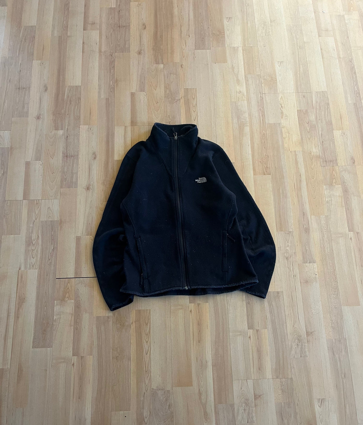 00s Black The North Face Women's Zip-Up Fleece Jacket (M)
