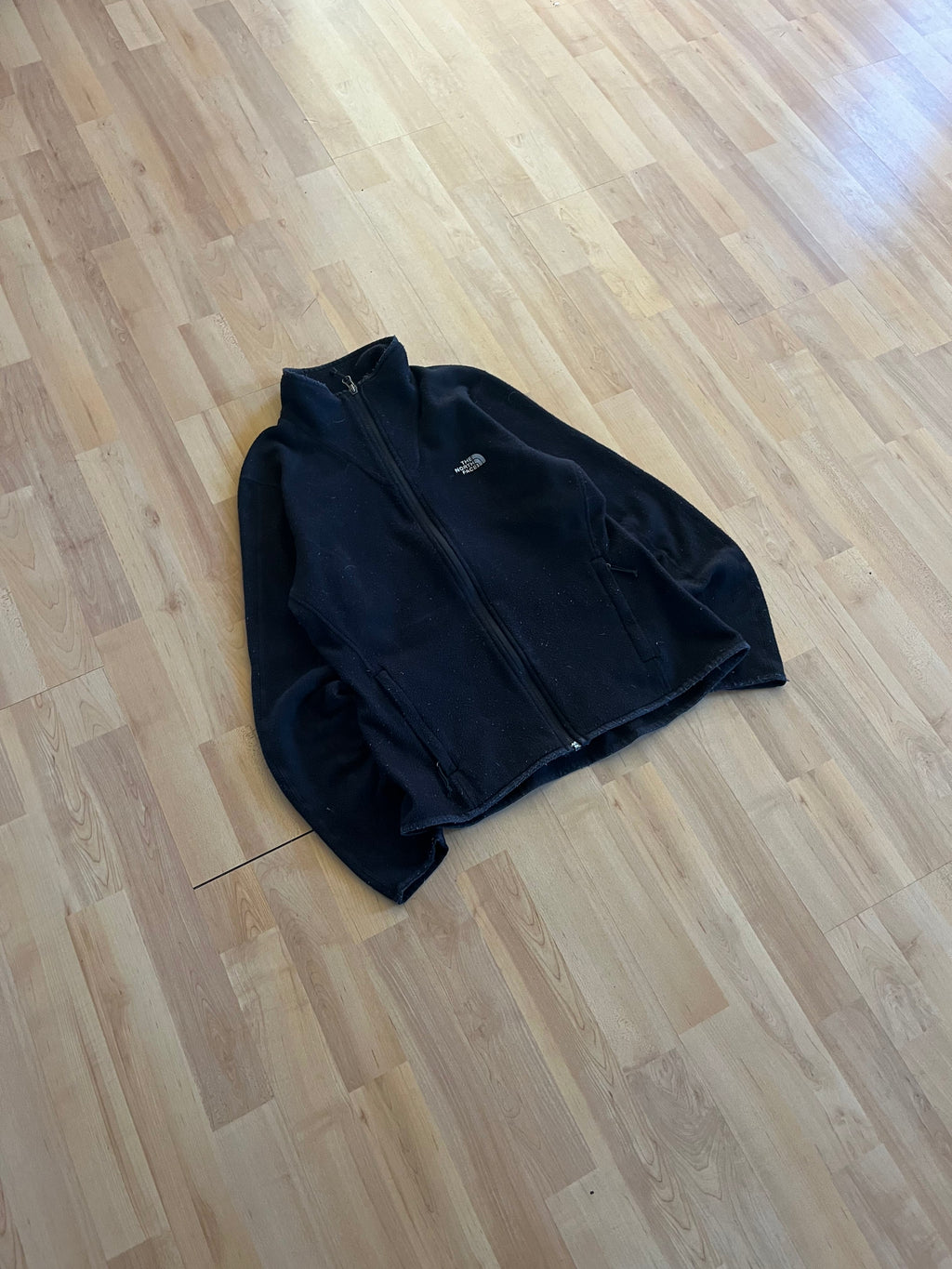 00s Black The North Face Women's Zip-Up Fleece Jacket (M)