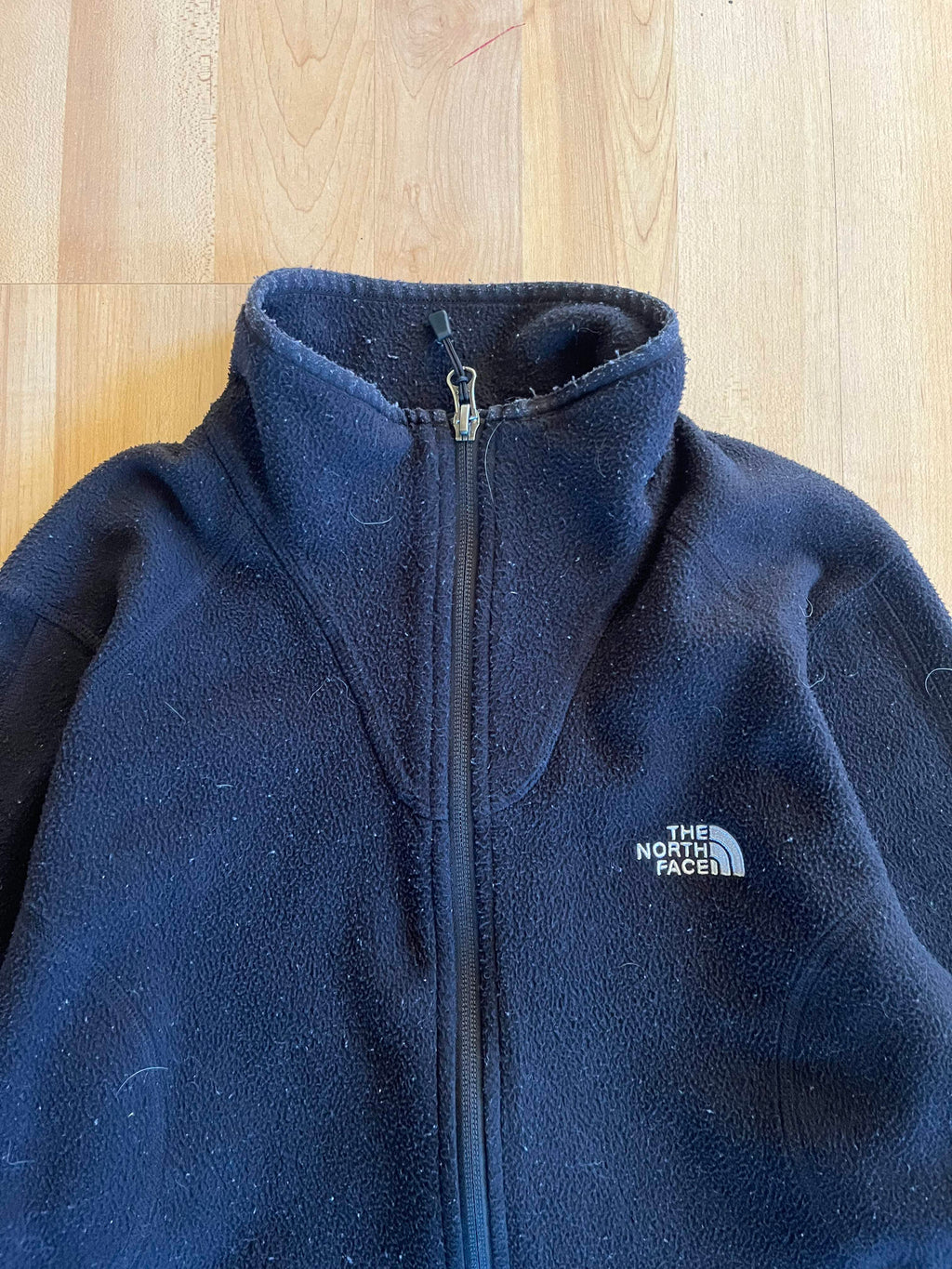 00s Black The North Face Women's Zip-Up Fleece Jacket (M)