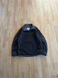 00s Charcoal Grey Heavyweight Columbia Lined Zip-Up Jacket (L)