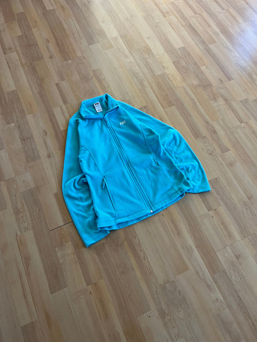 00s Turquoise Helly Hansen Women's Zip-Up Fleece Jacket (M)
