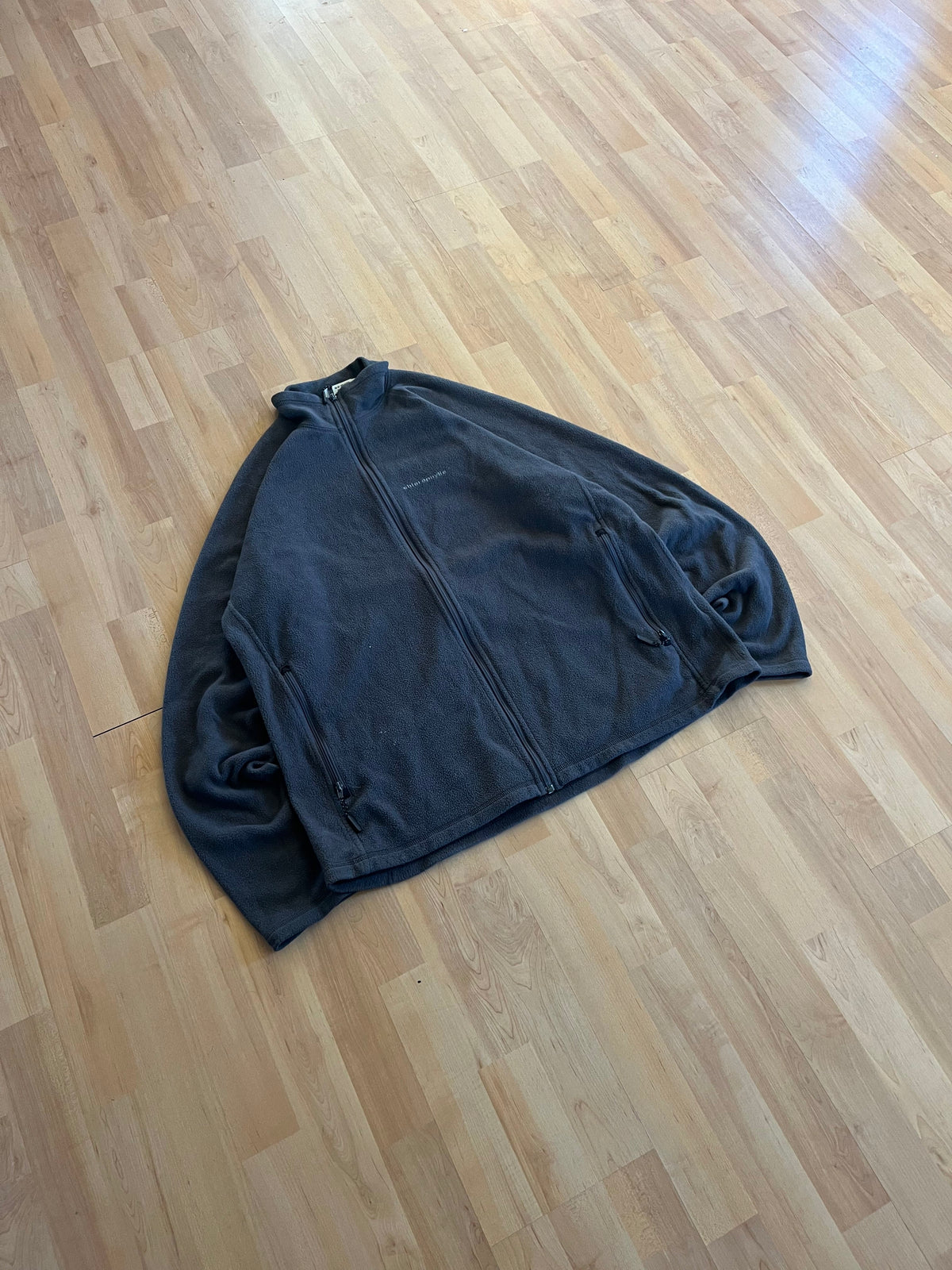 00s Charcoal Grey Chlorophylle Zip-Up Fleece Jacket (XL)
