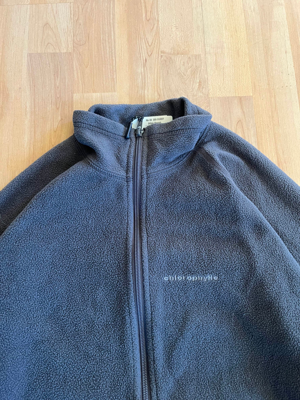00s Charcoal Grey Chlorophylle Zip-Up Fleece Jacket (XL)