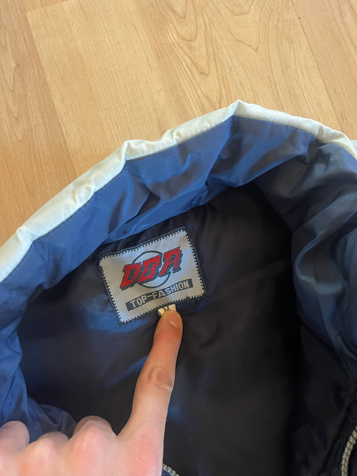 00s Navy & Grey AIAI Racing DBR Puffer Vest (M)