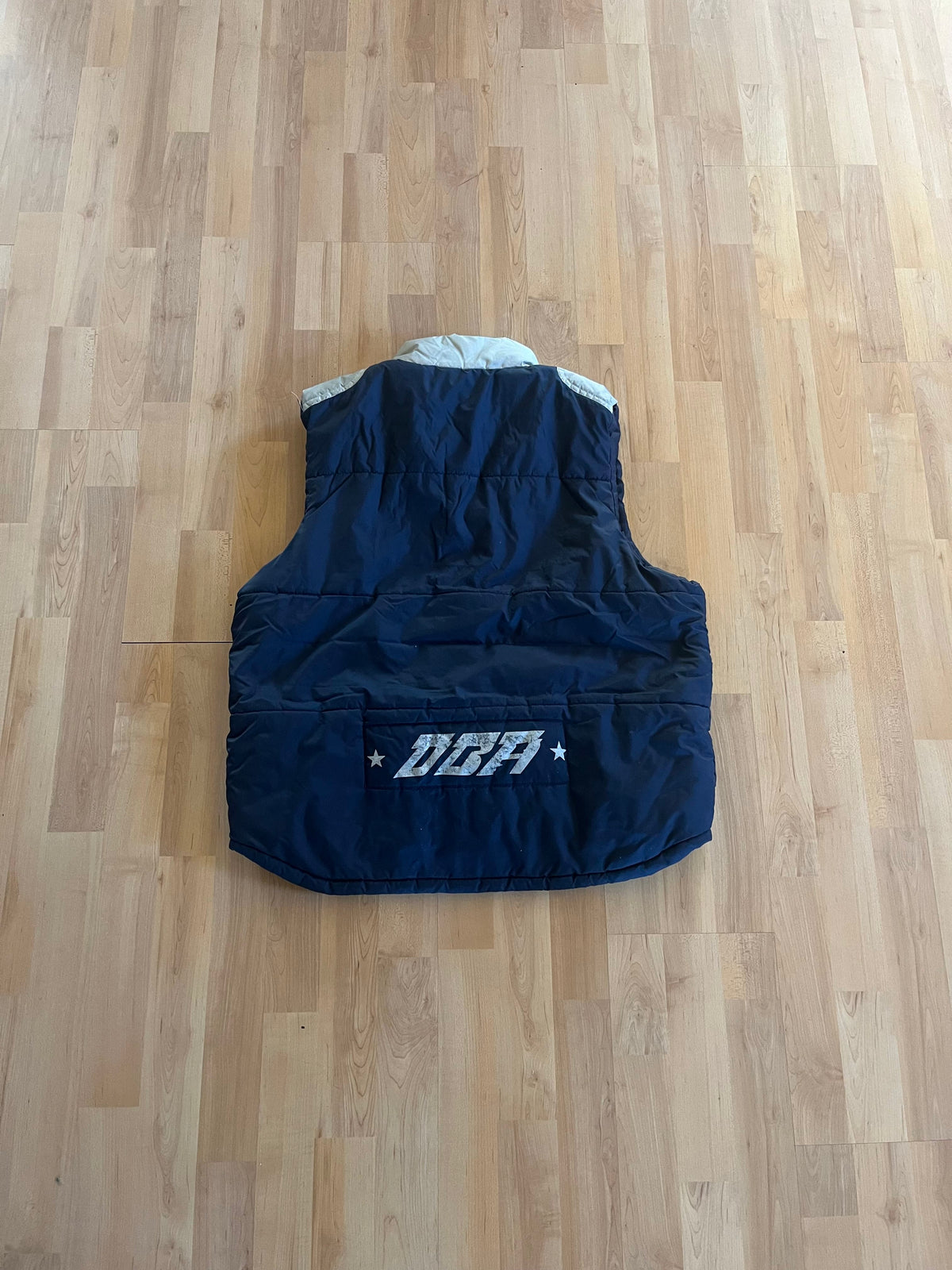 00s Navy & Grey AIAI Racing DBR Puffer Vest (M)