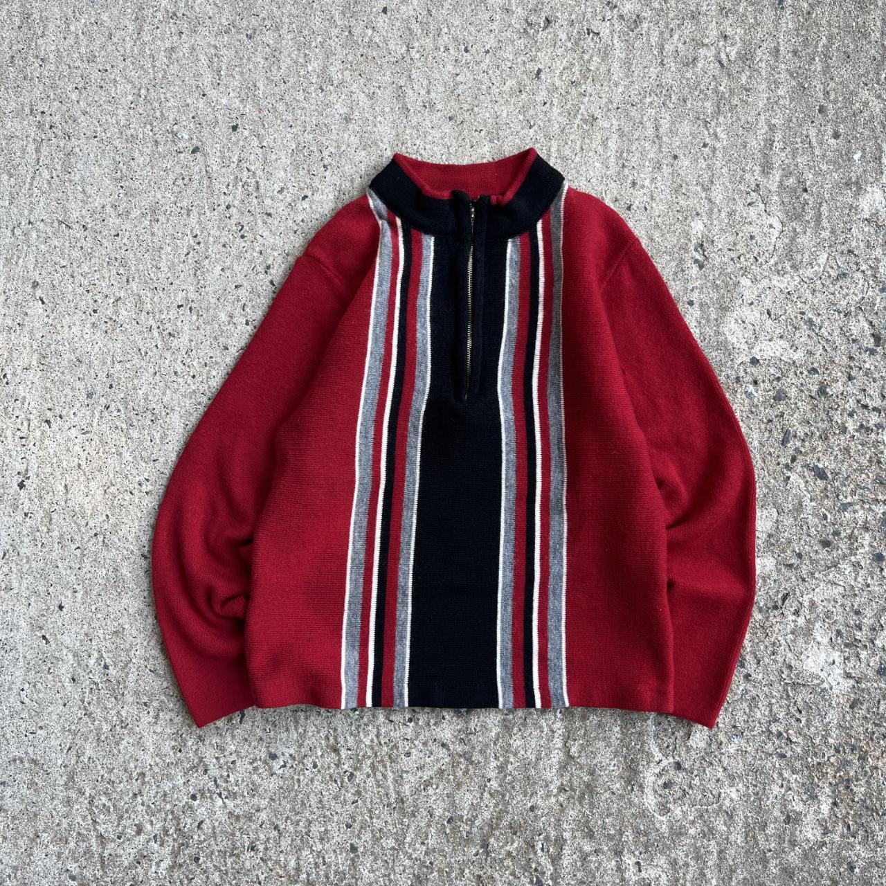 Vintage Y2K Striped Pattern Knit Sweater (XS)
