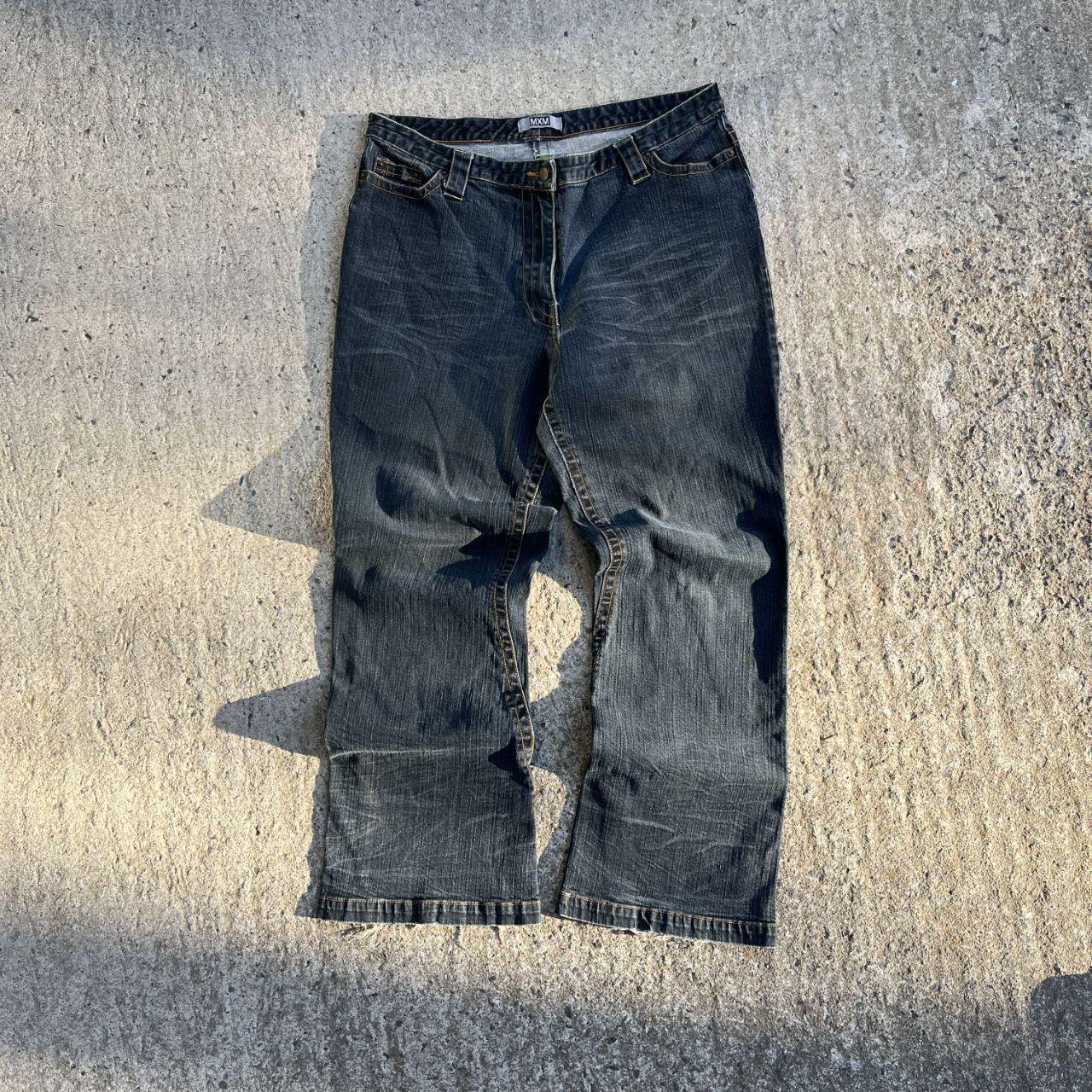 Vintage Y2K Grunge Flared Mecca Womens Baggy Jeans (W38)
