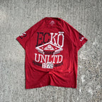 Vintage Y2K Red ECKO UNLTD MMA Tee Shirt (L)